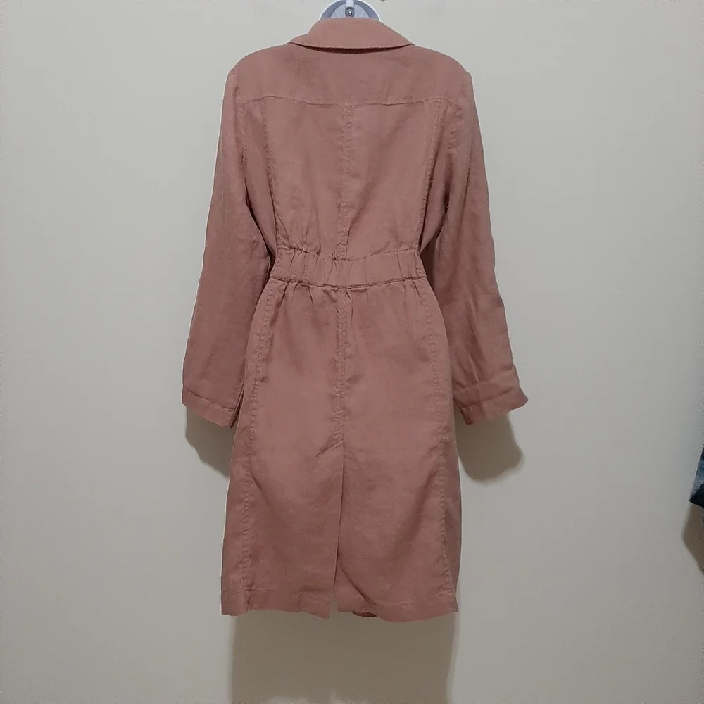 Catherine Malandrino Long Linen Cardigan Medium